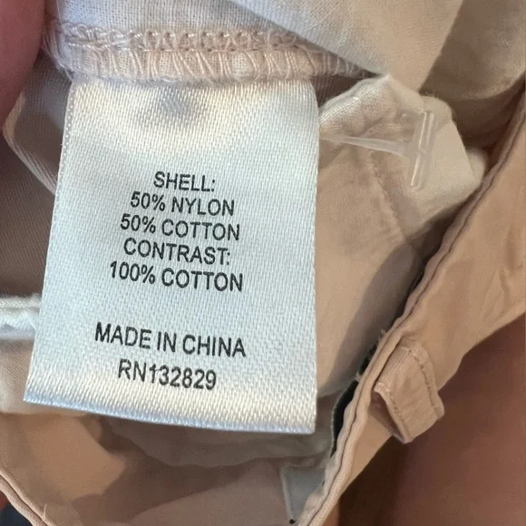 L’ACADEMIE REVOLVE Delphine Pant Blush Wide Leg Crop Khaki Women’s Size Small - Picture 13 of 16